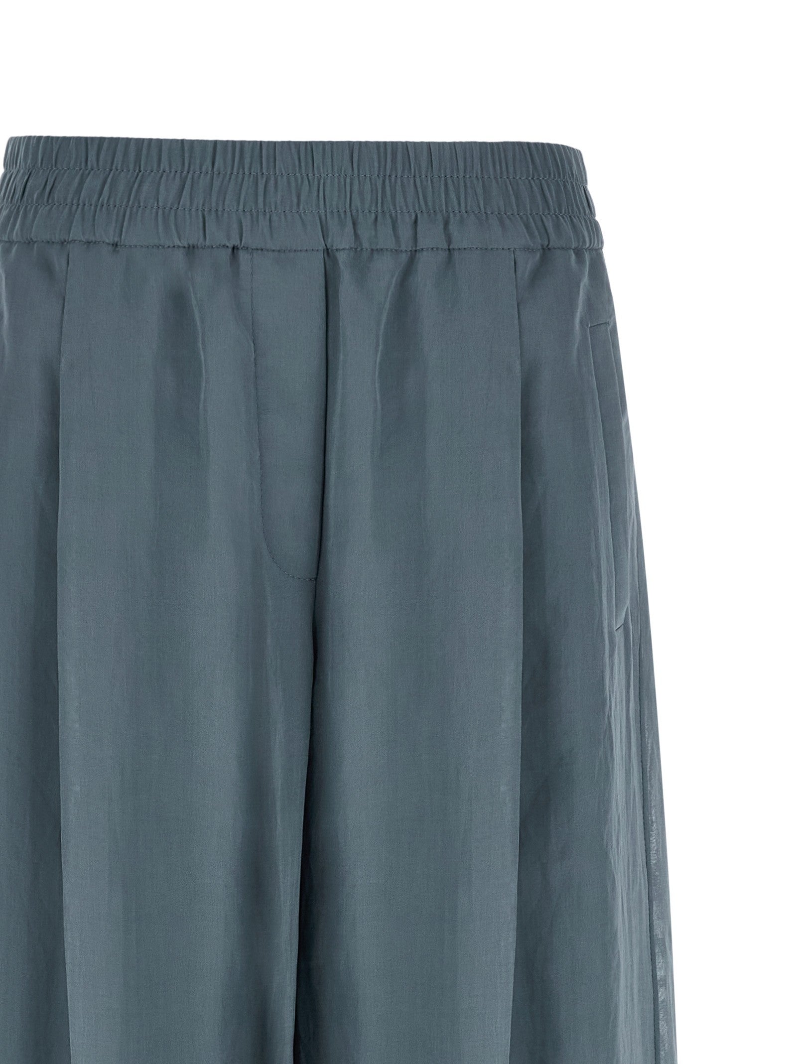 Brunello Cucinelli Loose Track Pants Blue
