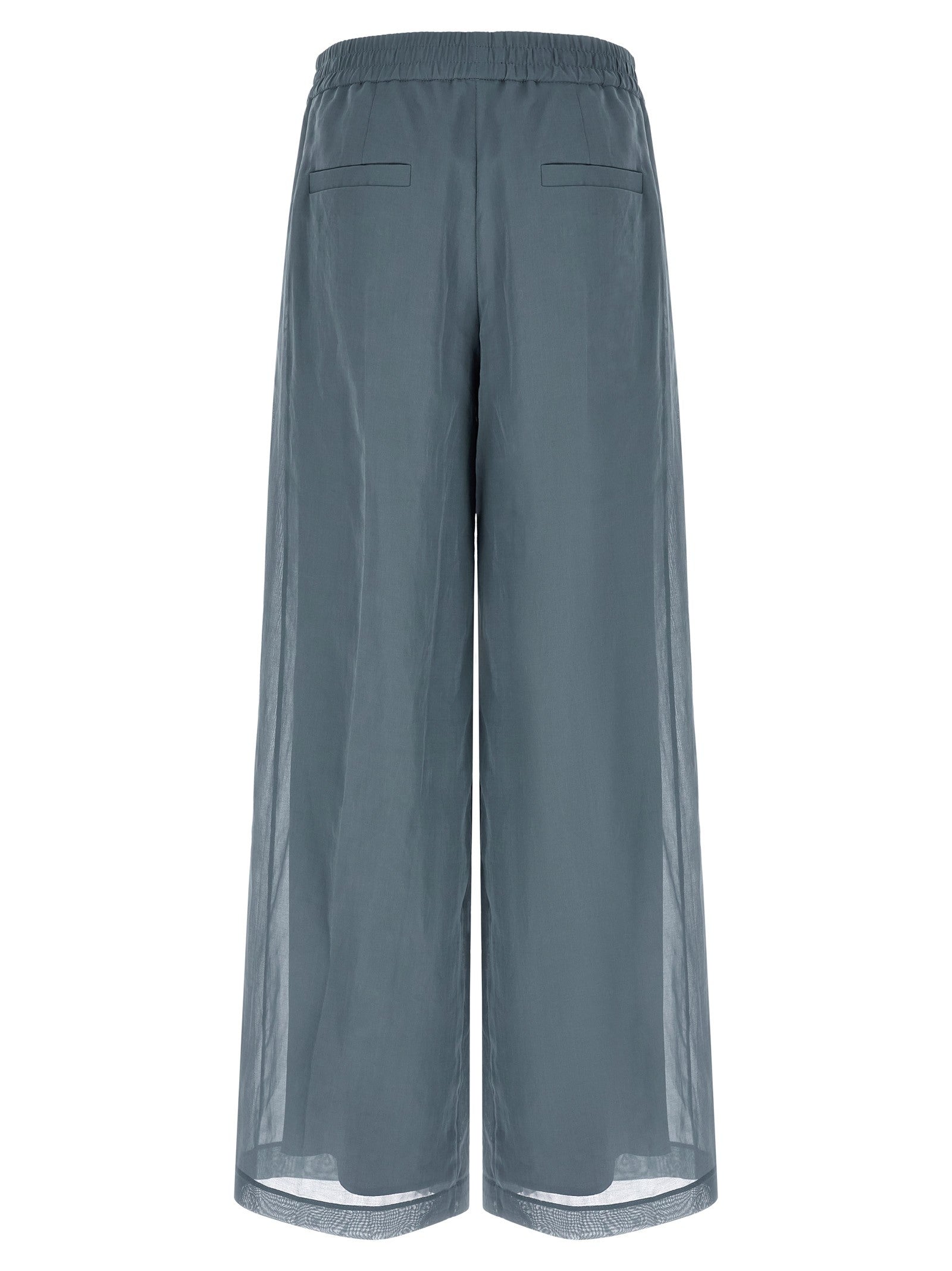 Brunello Cucinelli Loose Track Pants Blue