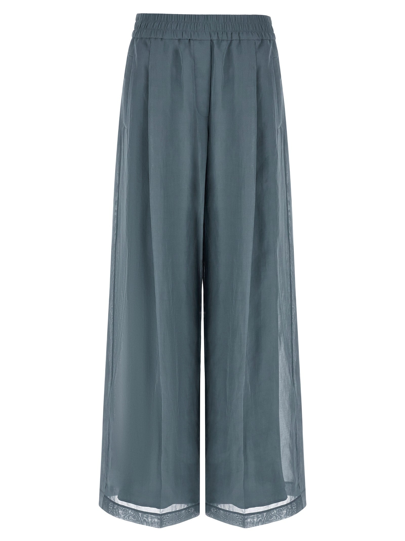 Brunello Cucinelli Loose Track Pants Blue