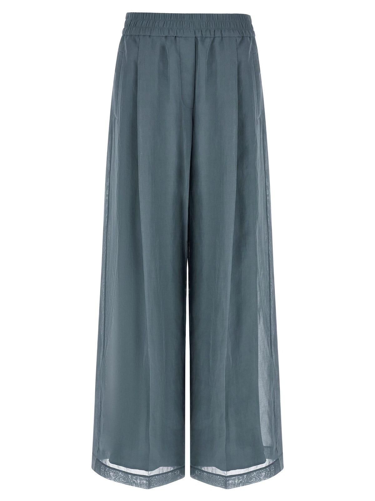 Brunello Cucinelli Loose Track Pants Blue
