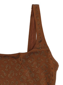 Mc2 Saint Barth Lora One Piece Swimsuit Brown