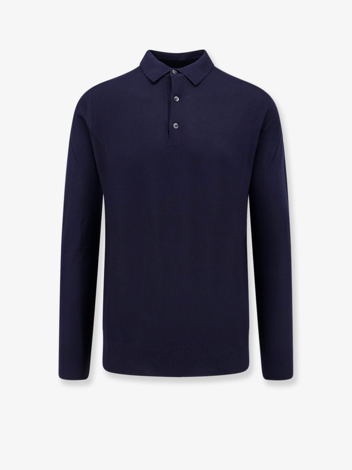 Loro Piana Men's Wish Virgin Wool Polo Shirt TOTAL ECLIPSE