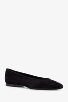 Loro Piana Women's Primula Suede Ballerinas Black, view 2