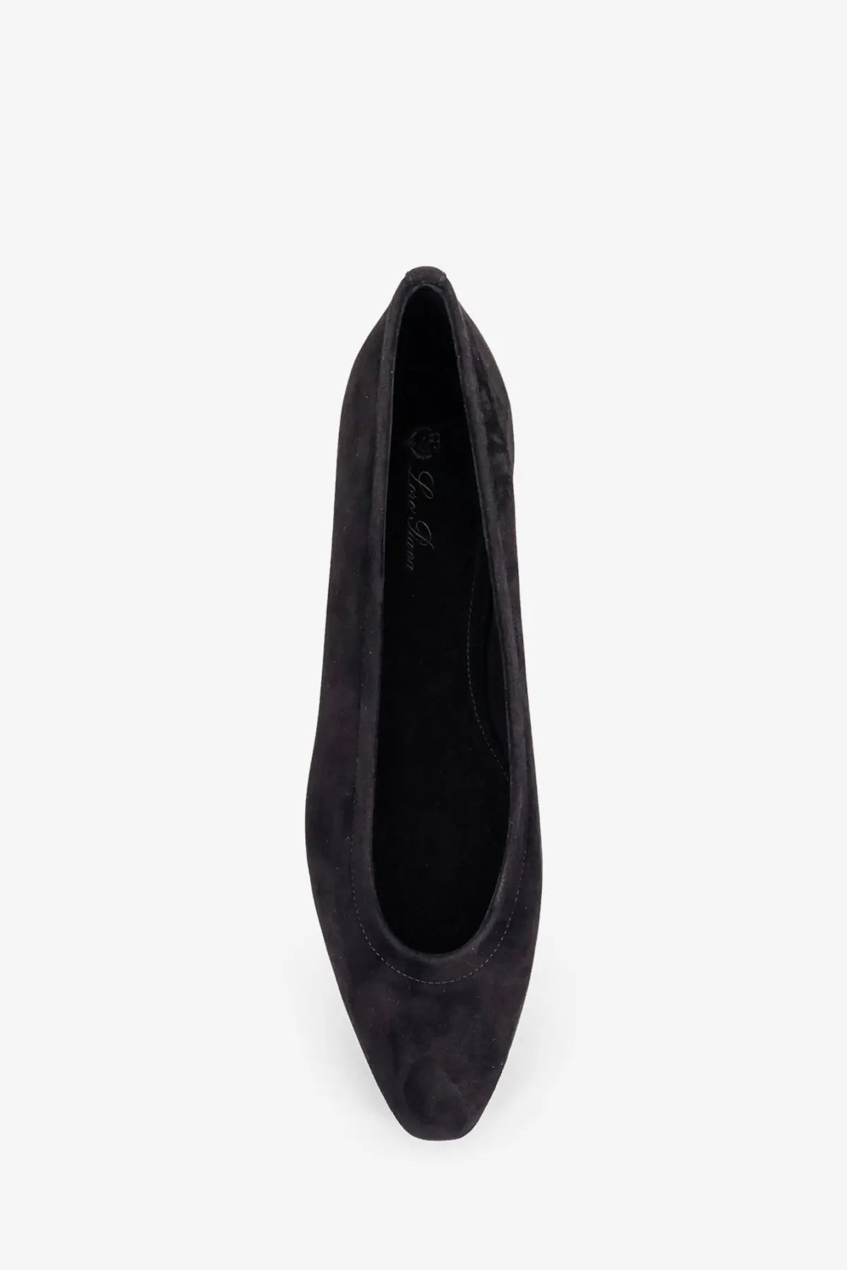 Loro Piana Women's Primula Suede Ballerinas Black, view 4