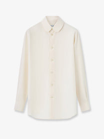 Loro Piana Women's Thea Silk Shirt White