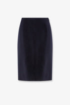 Loro Piana Women's Vivian Cashmere Skirt Blue