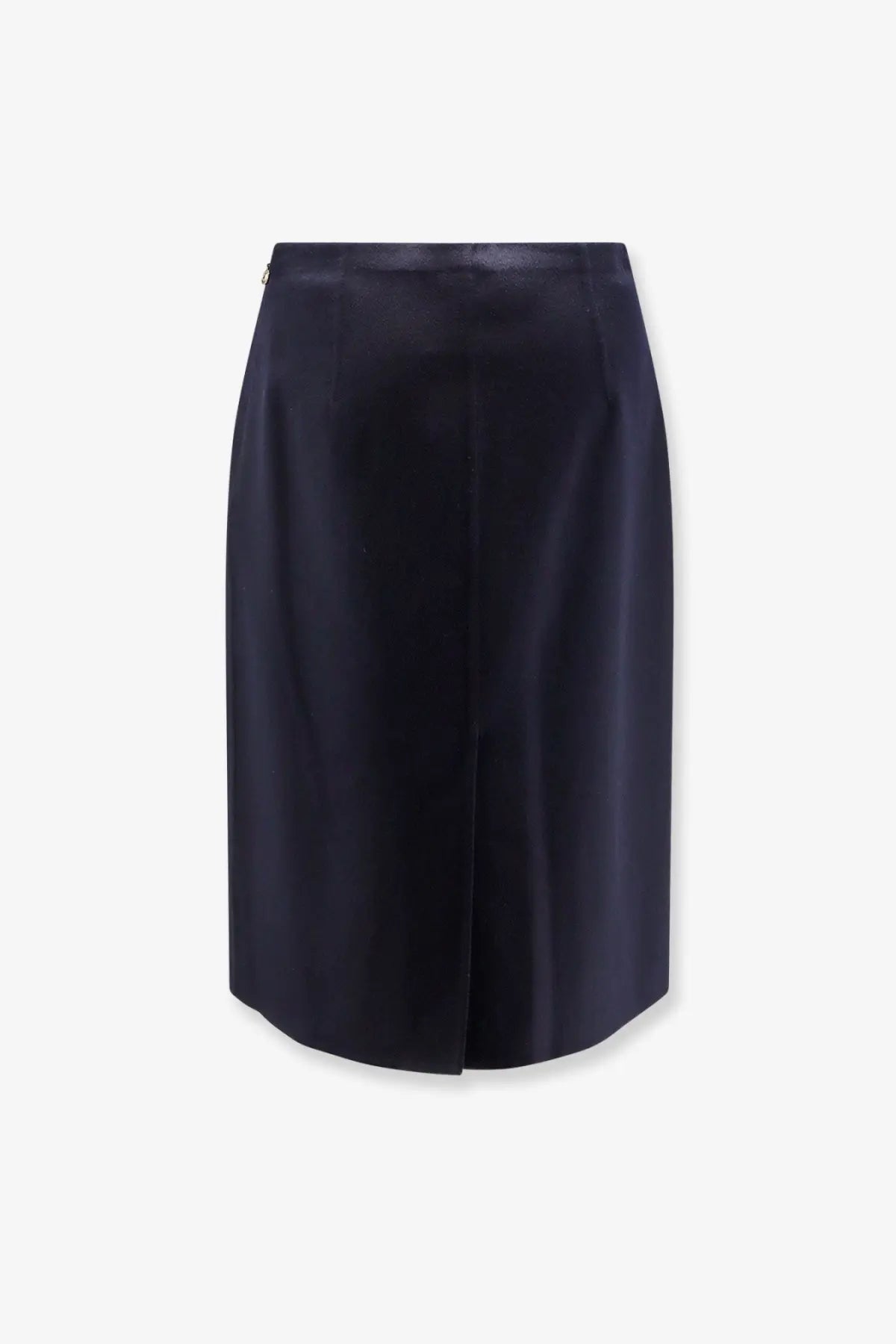Loro Piana Women's Vivian Cashmere Skirt Blue, view 2
