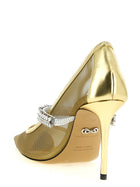 MACH &amp; MACH Lotus Flower Pumps Gold, view 3