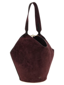 Khaite Lotus Small Shopping Bag Red