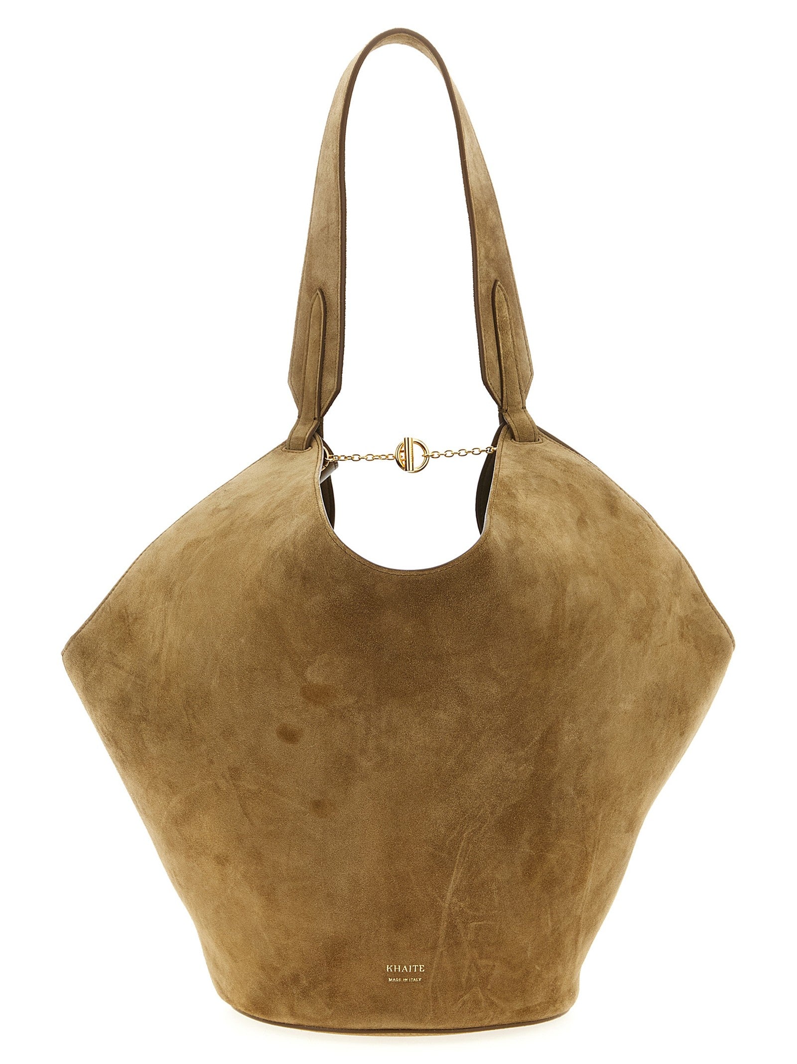 Khaite Lotus Small Shopping Bag Brown