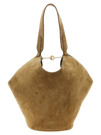 Khaite Lotus Small Shopping Bag Brown