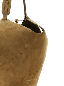 Khaite Lotus Small Shopping Bag Brown