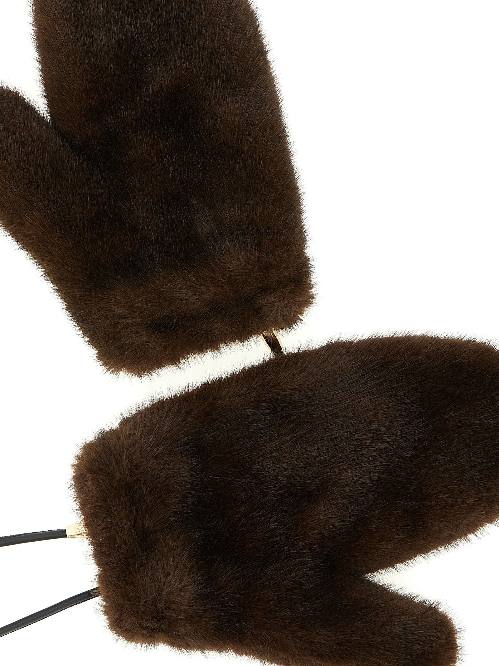 LOU ANDREA - LOU ANDREA - Mittens with cord - Women’s Accessories