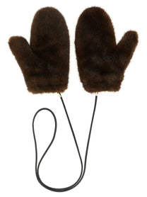 LOU ANDREA - LOU ANDREA - Mittens with cord - Women’s Accessories