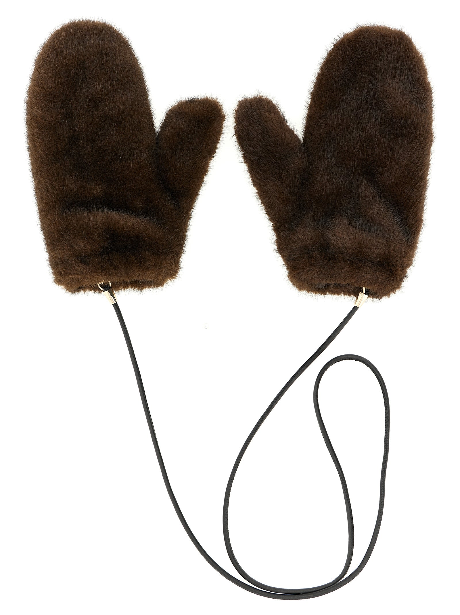 LOU ANDREA - LOU ANDREA - Mittens with cord - Women’s Accessories