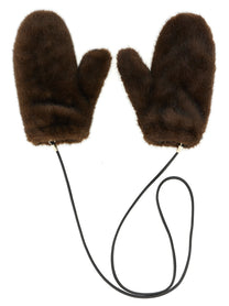 LOU ANDREA - LOU ANDREA - Mittens with cord - Women’s Accessories