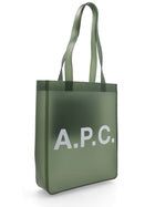 A.P.C Women's Lou Tote Bag Green, view 3