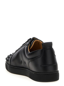 Christian Louboutin Louis Junior Spikes Flat Sneakers Black