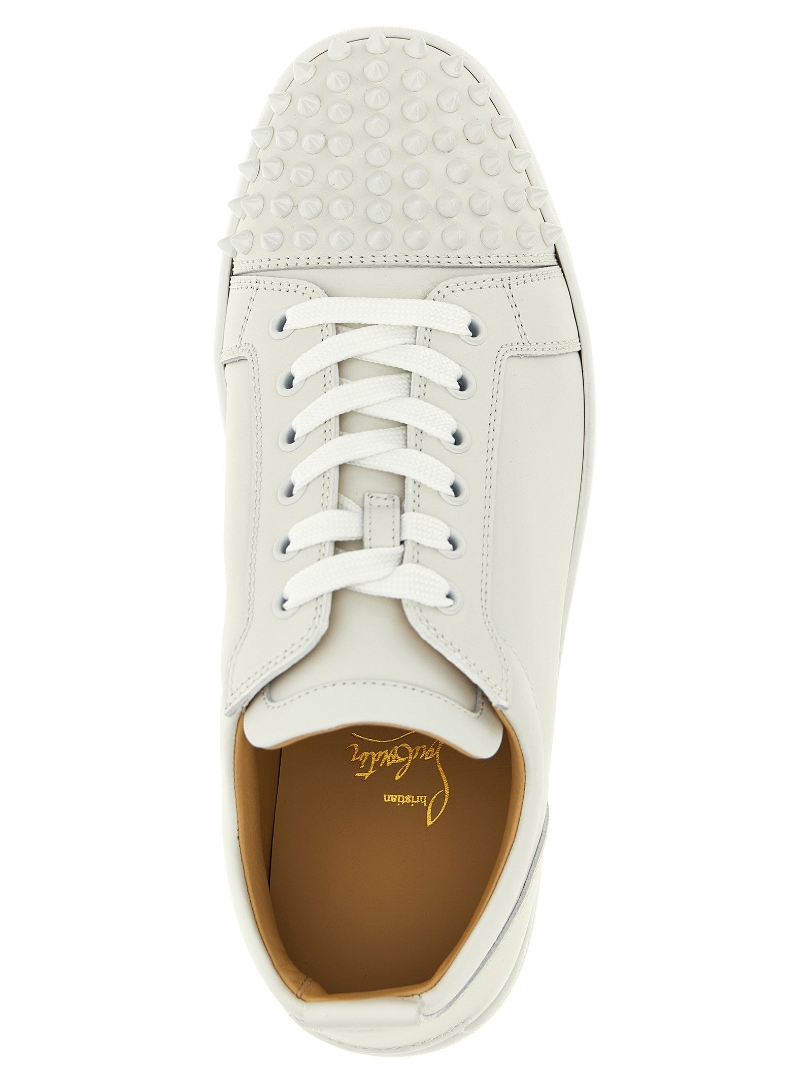 Christian Louboutin Louis Junior Spikes Sneakers White