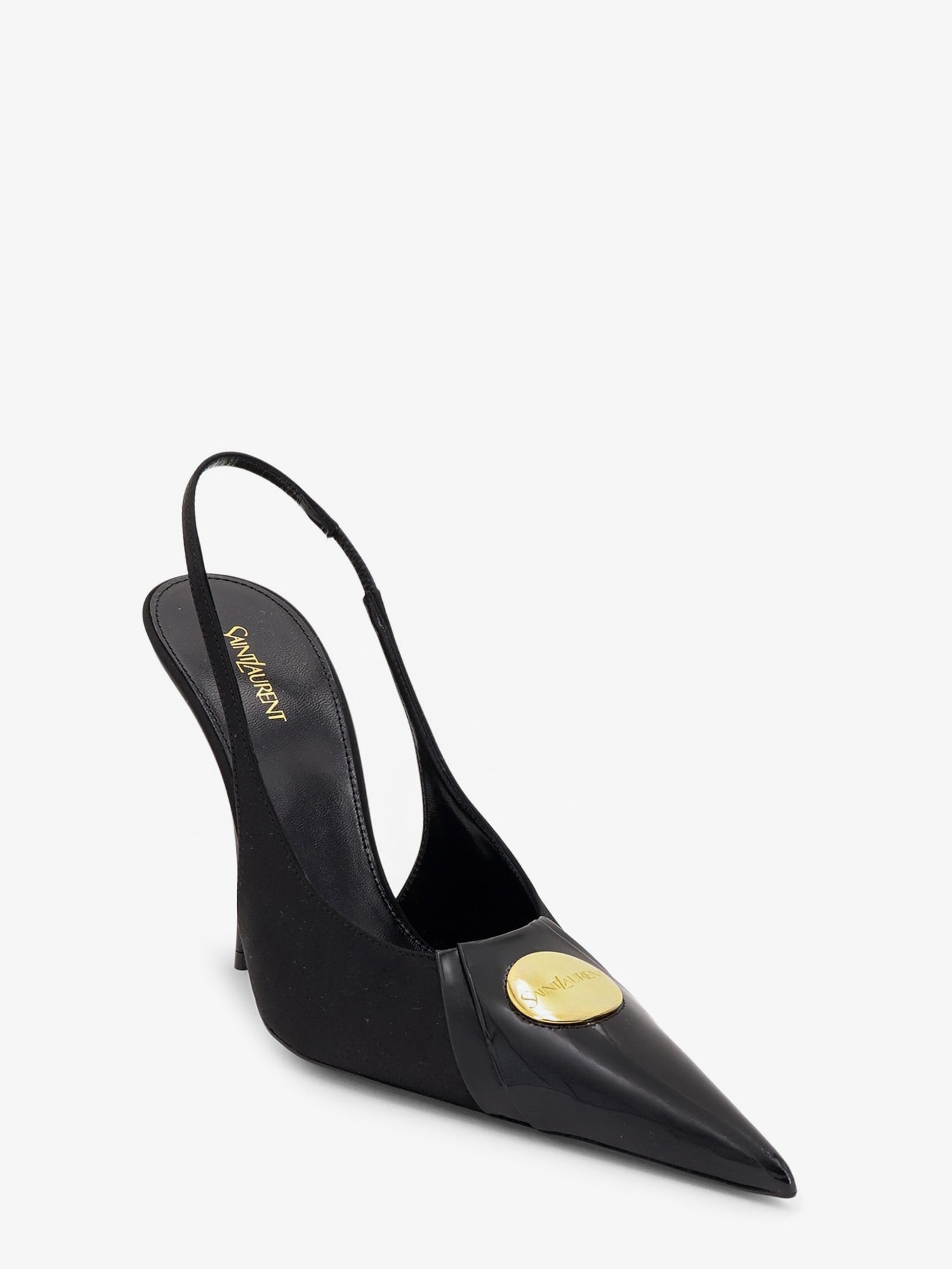 Saint Laurent Women's Louis Patent Leather Pumps Black