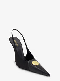 Saint Laurent Women's Louis Patent Leather Pumps Black