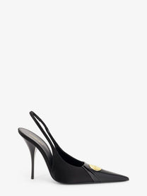 Saint Laurent Women's Louis Patent Leather Pumps Black