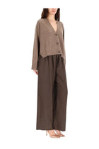 Loulou De Saison Women's Kaia Lds Cardigan Beige, view 2