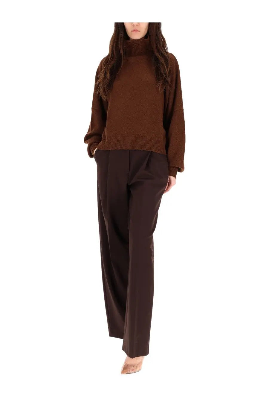 Loulou De Saison Women's Luke Shirt Brown, view 2