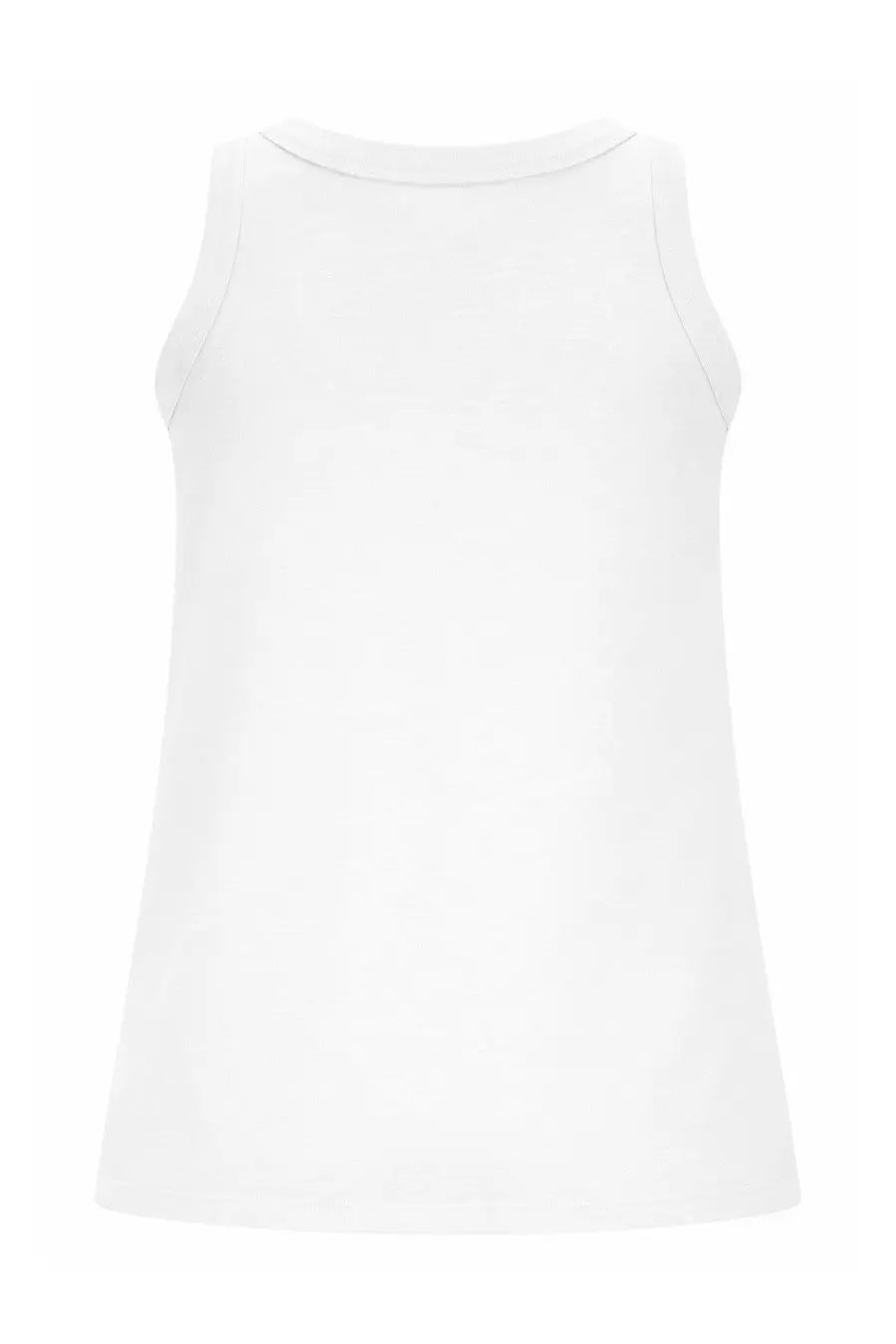 Loulou de saison women’s white sleeveless tank top with a simple clean design perfect for casual wear