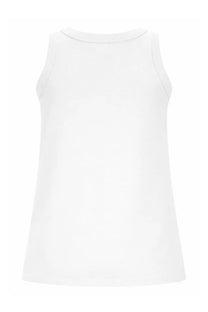 Loulou de saison women’s white sleeveless tank top with a simple clean design perfect for casual wear