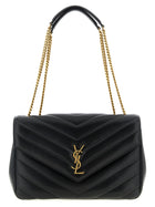Saint Laurent Loulou Large Shoulder Bag Black