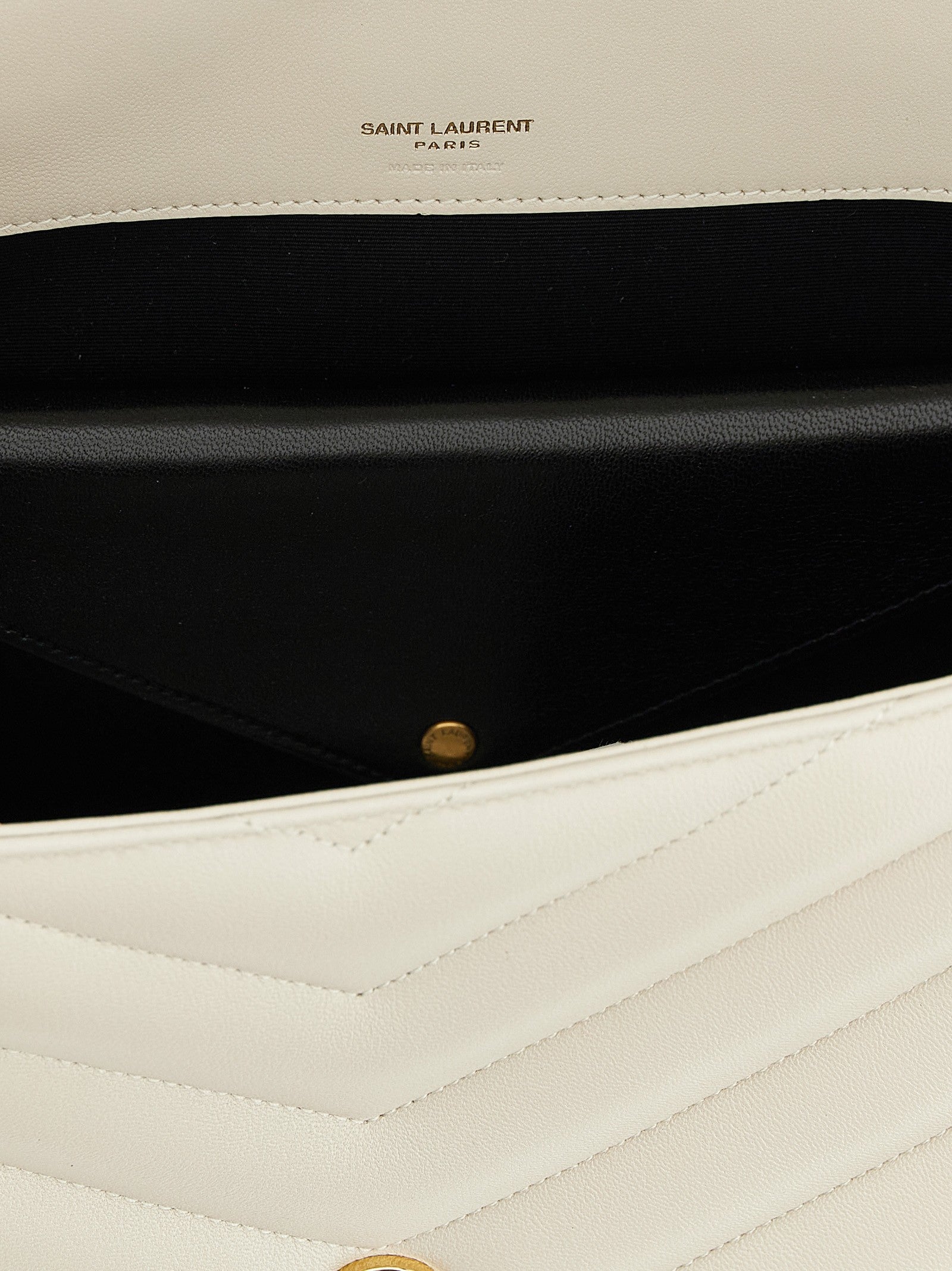 Saint Laurent Loulou Large Shoulder Bag Beige