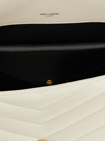 Saint Laurent Loulou Large Shoulder Bag Beige