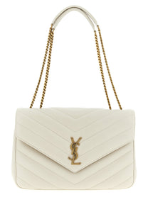 Saint Laurent Loulou Large Shoulder Bag Beige