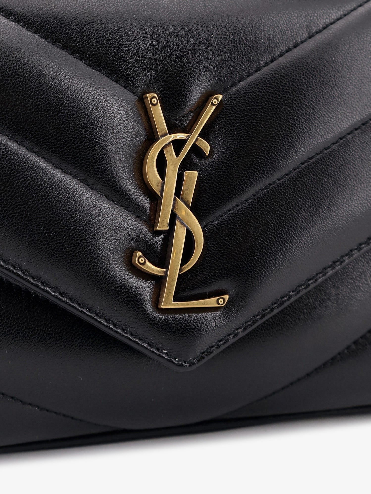 Saint Laurent Women's Loulou Leather Shoulder Bag Black