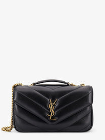 Saint Laurent Women's Loulou Leather Shoulder Bag Black