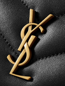 Saint Laurent Women's Loulou Matelassé Leather Crossbody Bag Black