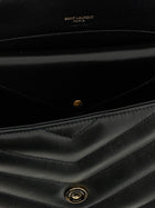 Saint Laurent Loulou Medium Shoulder Bag Black, view 4