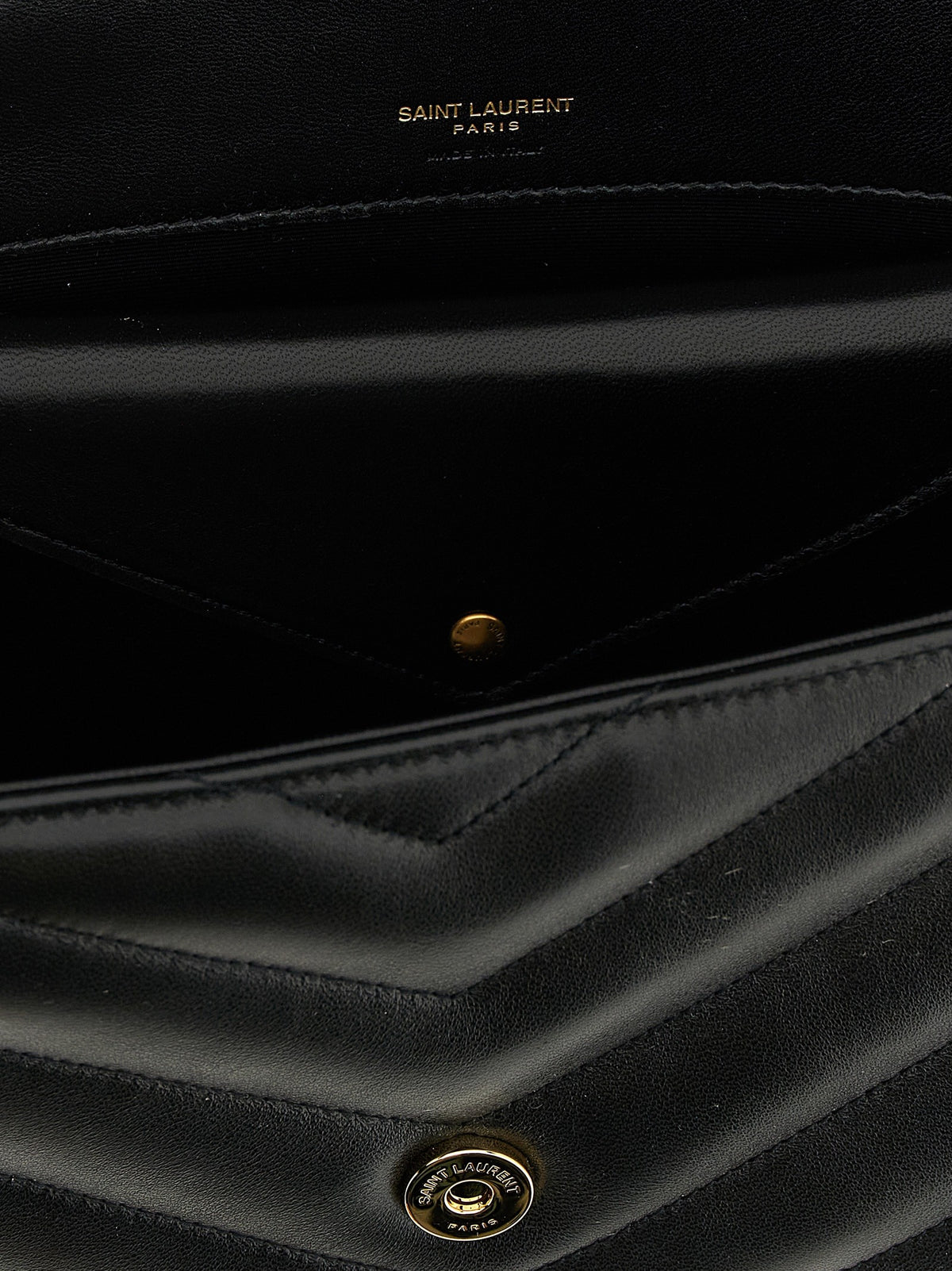 Saint Laurent Loulou Medium Shoulder Bag Black, view 4