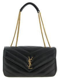Saint Laurent Loulou Medium Shoulder Bag Black