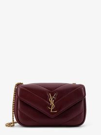 Saint Laurent Women's Loulou Mini Crossbody Bag Red