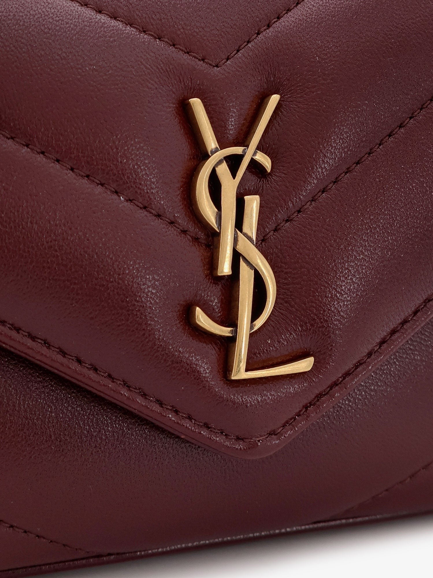 Saint Laurent Women's Loulou Mini Crossbody Bag Red