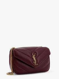 Saint Laurent Women's Loulou Mini Crossbody Bag Red
