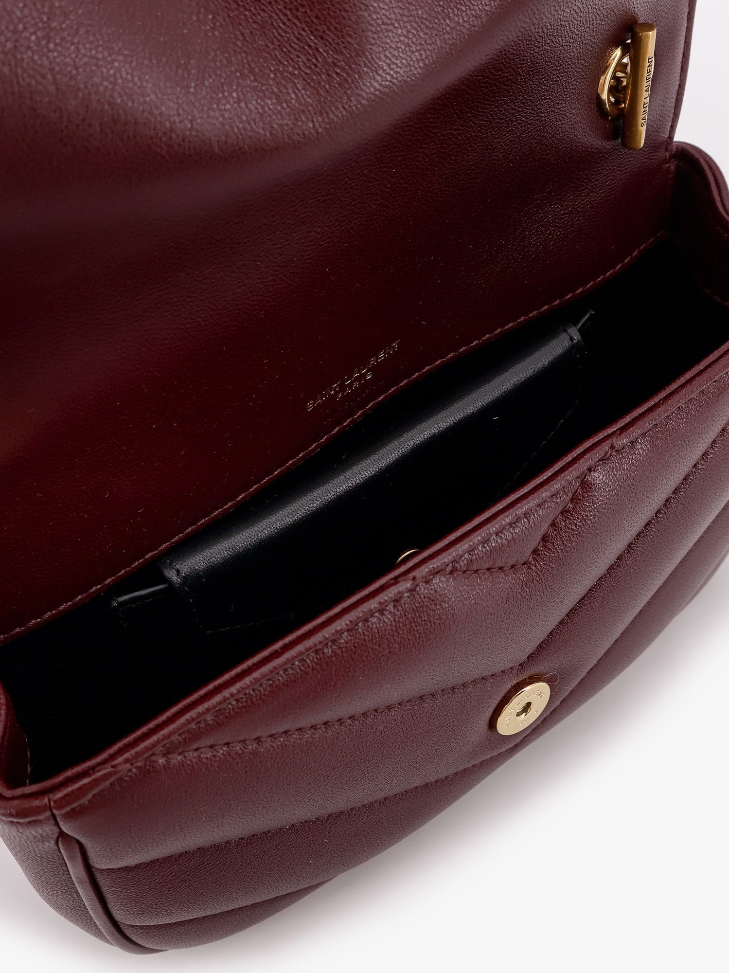 Saint Laurent Women's Loulou Mini Crossbody Bag Red
