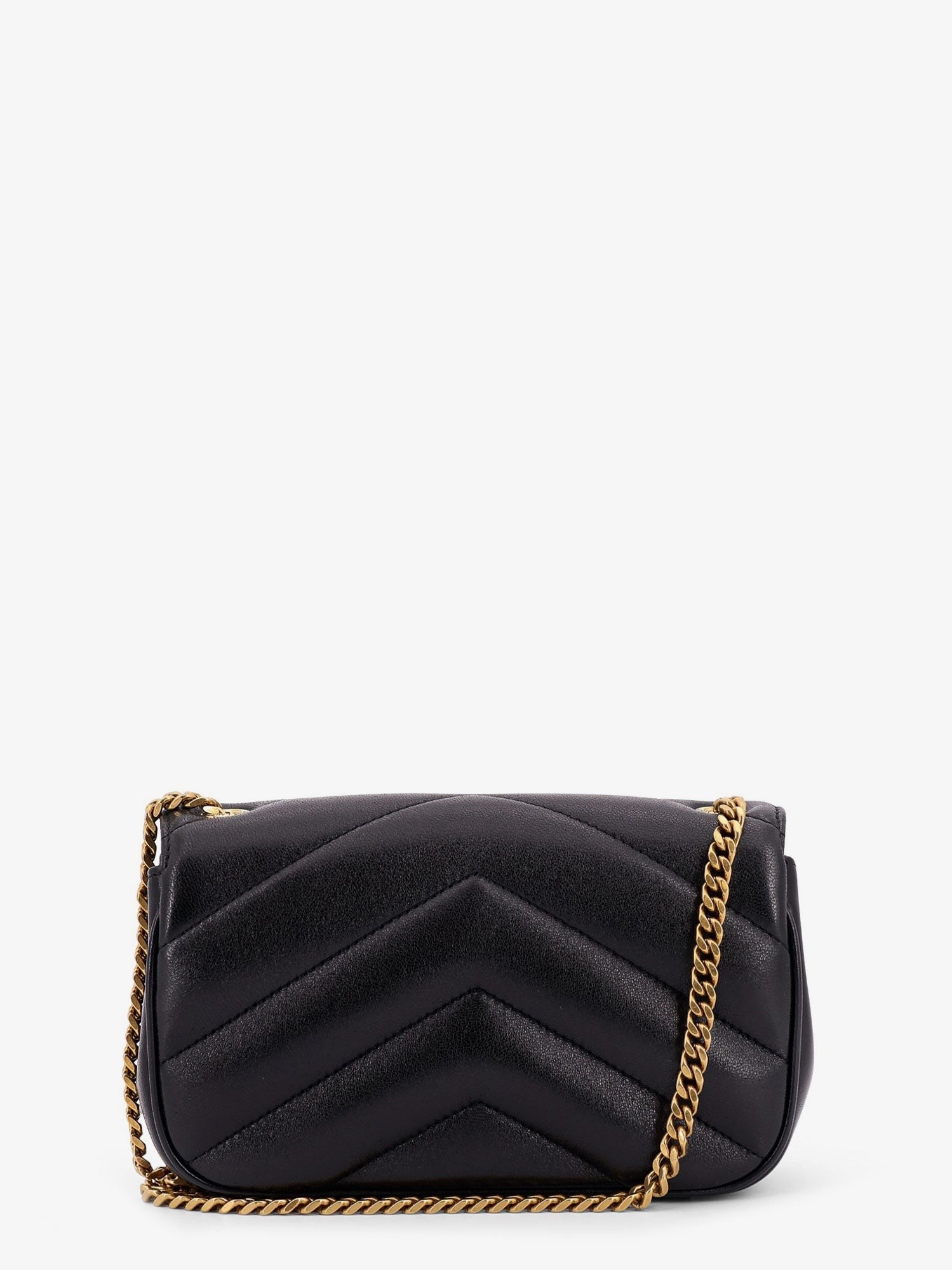 Saint Laurent Women's Loulou Mini Leather Crosbody Bag Black