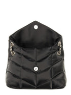 Saint Laurent Women's Loulou Puffer Bag Small Black, view 4
