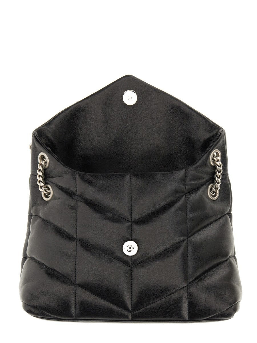 Saint Laurent Women's Loulou Puffer Bag Small Black