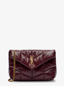 Saint Laurent Women's Loulou Puffer Toy Quilted Leather Crossbody Bag Red