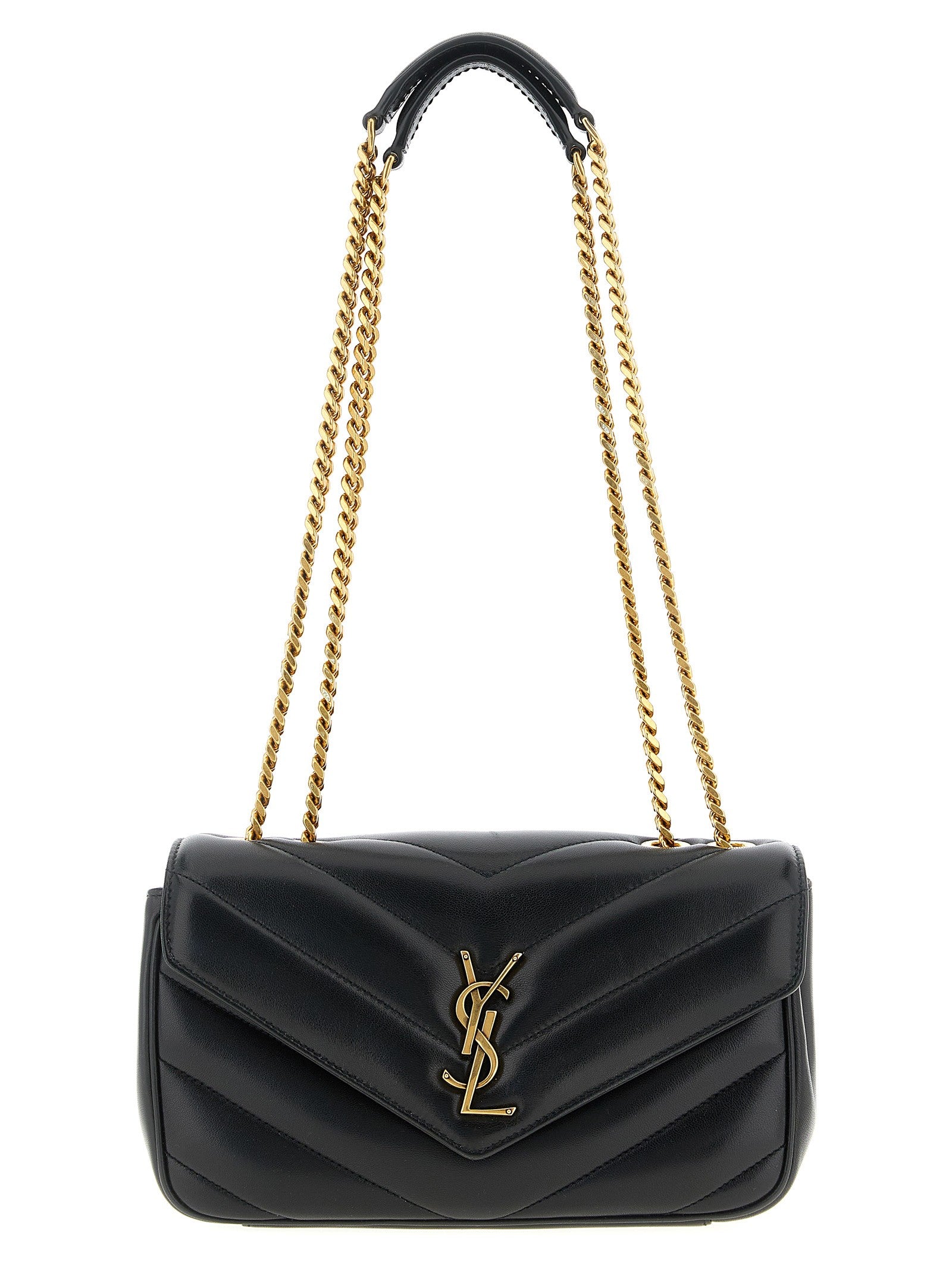 Saint Laurent Loulou Small Shoulder Bag Black