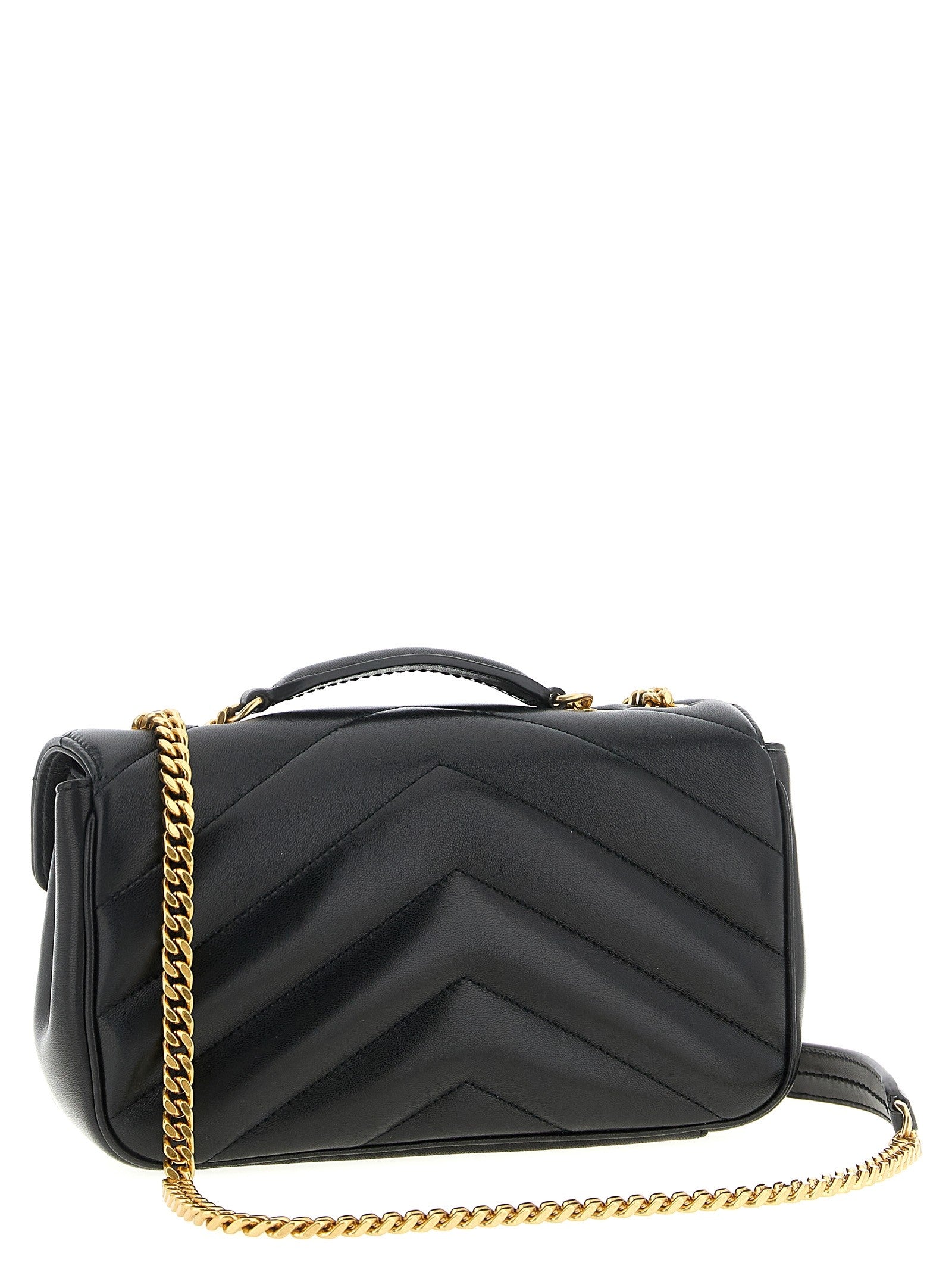 Saint Laurent Loulou Small Shoulder Bag Black